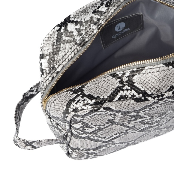 Snakeskin Travel Makeup Bag -  Cosmetic Bags - Picture 5 of 5